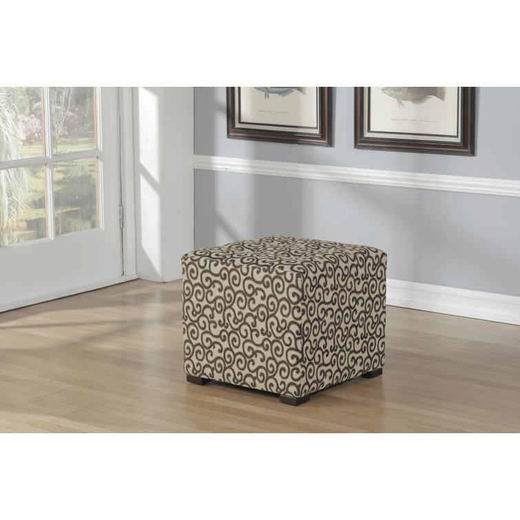 Everly Quinn Merton By Everly Quinn Upholstered Cube Ottoman